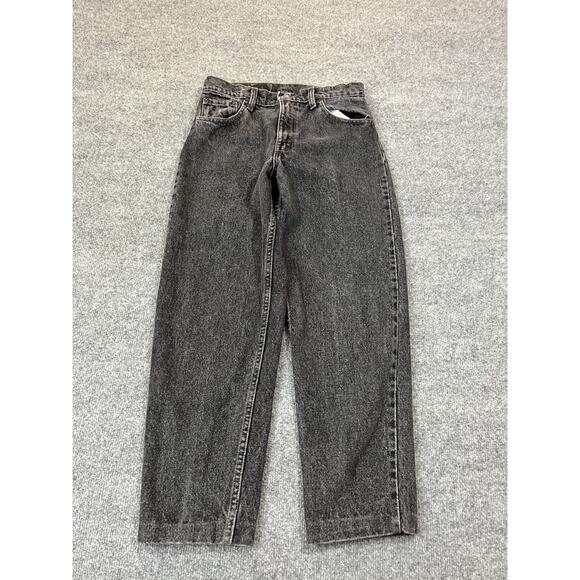 Vtg 90s Levis Y2K Grunge Skater Baggy Jeans 30x30 Washed Black Streetwear USA